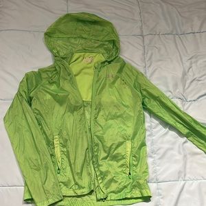 Green Under Armour rain jacket